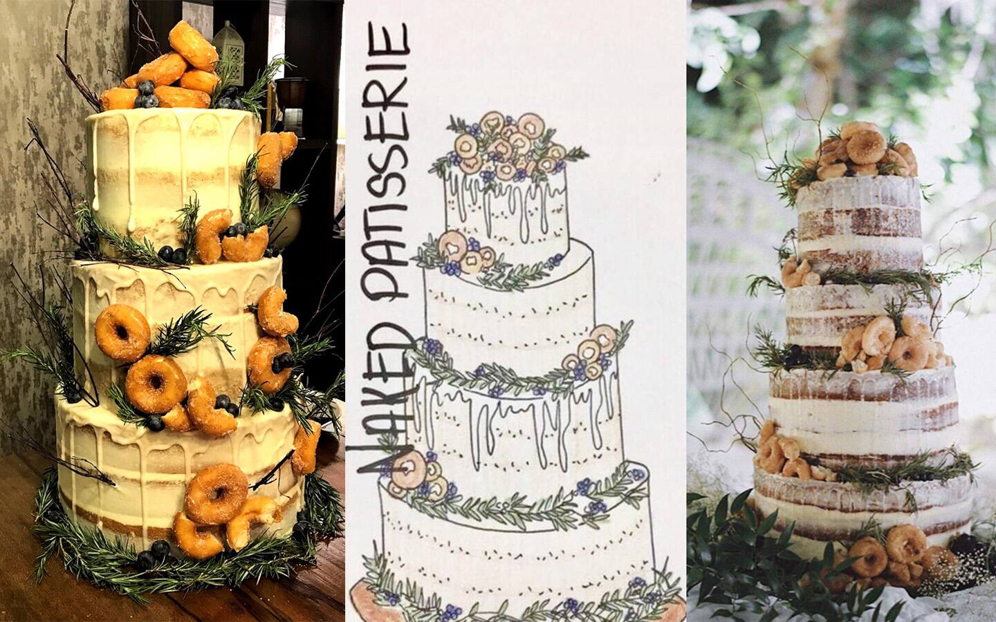 Naked Patisserie recreated Christian and kat bautista's donu cake for their first wedding anniversary Naked Patisserie recreated Christian and kat bautista's donu cake for their first wedding anniversary